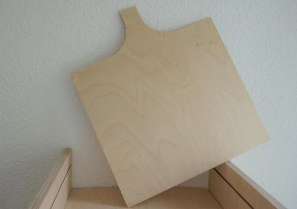 Holzschieber zum Pizza-Regal